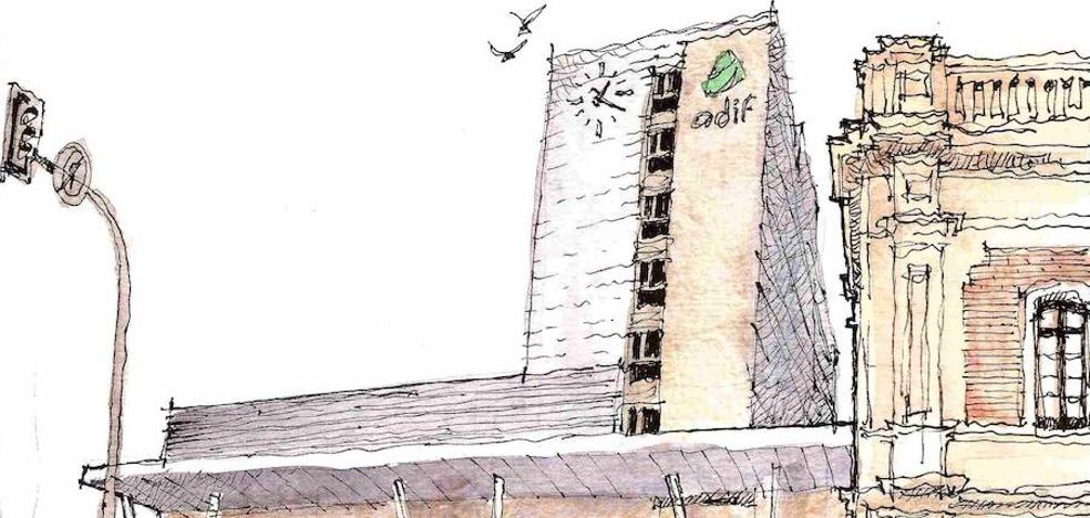 Málaga a Trazos. El minutero díscolo