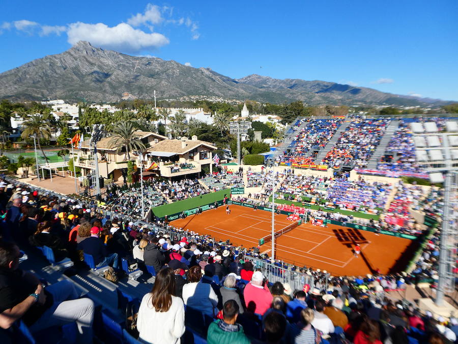 El segundo partido de la Copa Davis, en imágenes