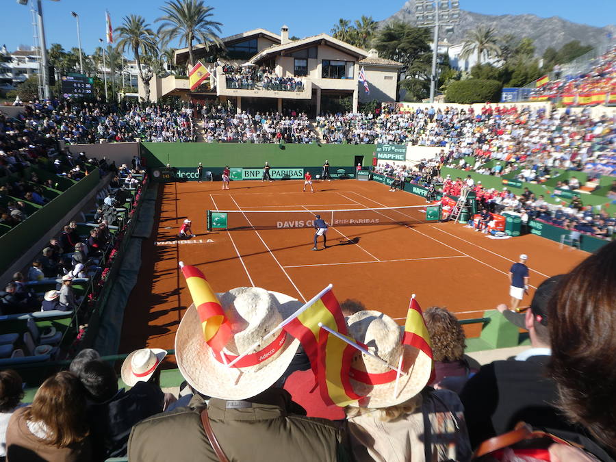 El partido de dobles de la Copa Davis, en imágenes