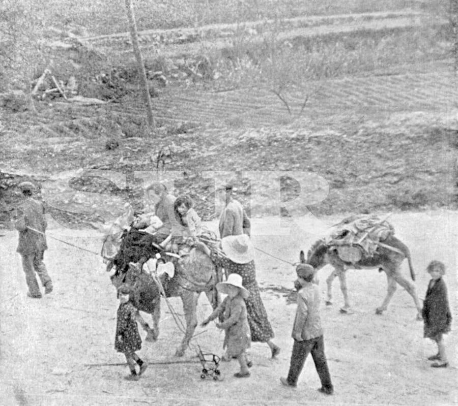 La huida por la Carretera de Málaga-Almería vista por Norman Bethune