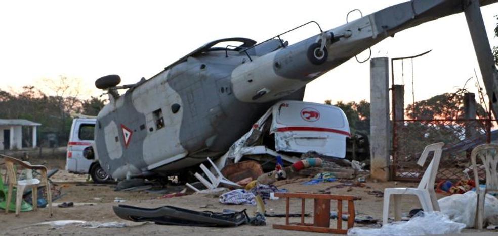 Un helicóptero cae sobre un grupo de personas y deja 13 muertos en México