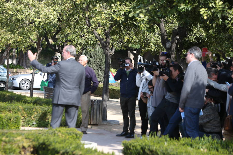 En fotos, la comparecencia de De la Torre ante los medios para confirmar que repetirá como candidato a la Alcaldía de Málaga