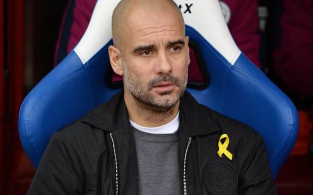 Guardiola dejará de llevar el lazo amarillo si perjudica al Manchester City