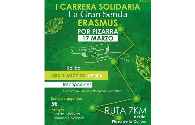 I Carrera Solidaria 'La Gran Senda Erasmus' en Pizarra