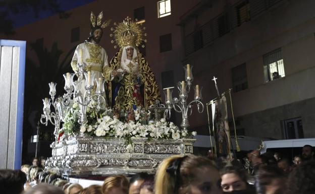 Ensayo general cofrade en el Domingo de Pasión malagueño