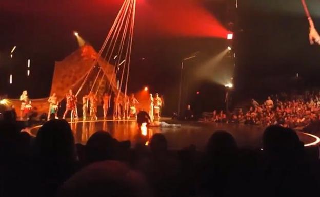 Un acróbata del Circo del Sol muere al caer durante un espectáculo en Florida