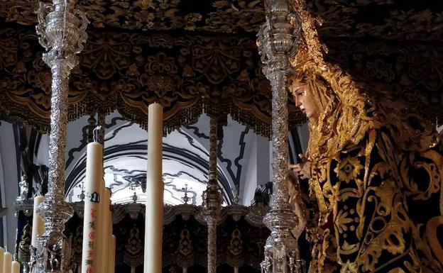 El pequeño Gabriel, presente en la candelería de María Santísima de Lágrimas y Favores