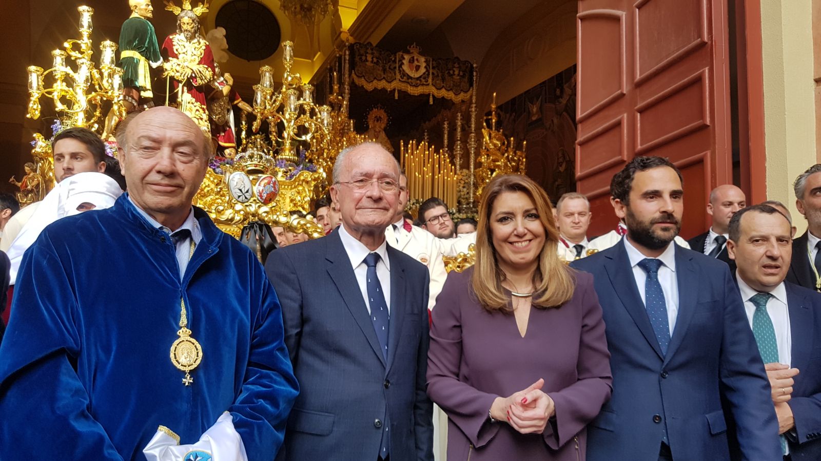 Tres ministros y la presidenta de la Junta asisten hoy a la Semana Santa de Málaga