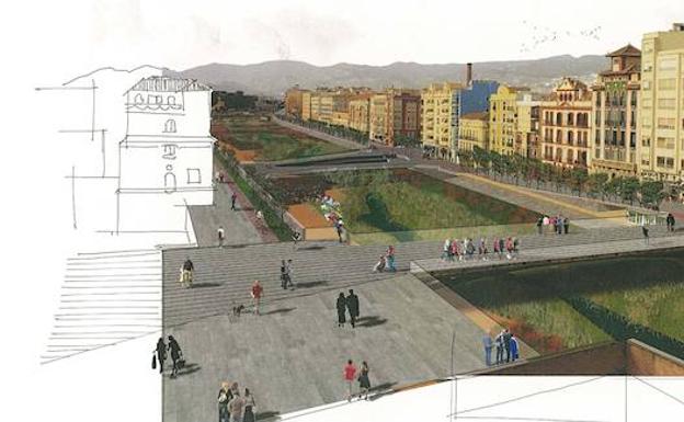 El plan de los 'puentes-plaza' para el Guadalmedina se demora dos meses