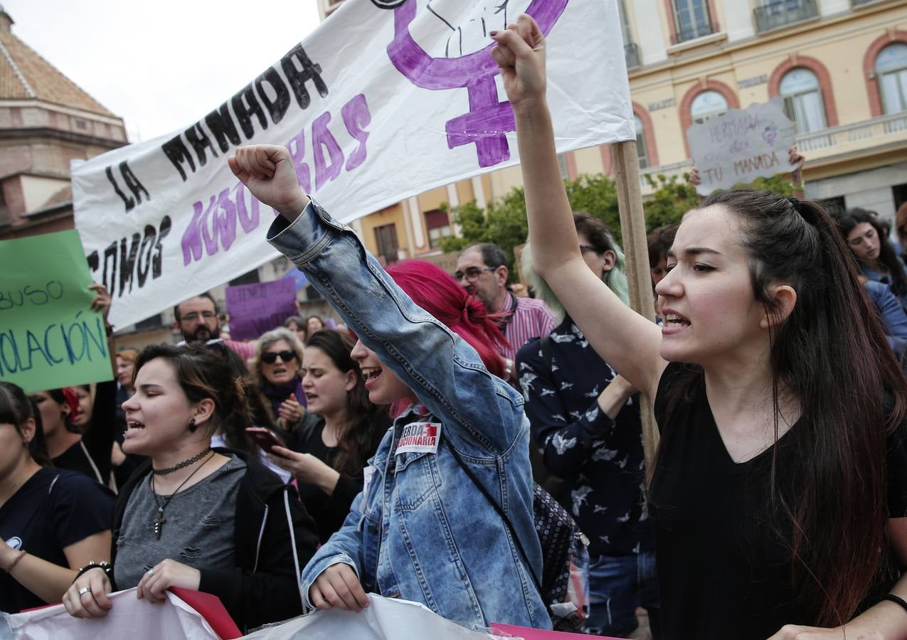 Manifestación en Málaga contra la sentencia de 'La manada'