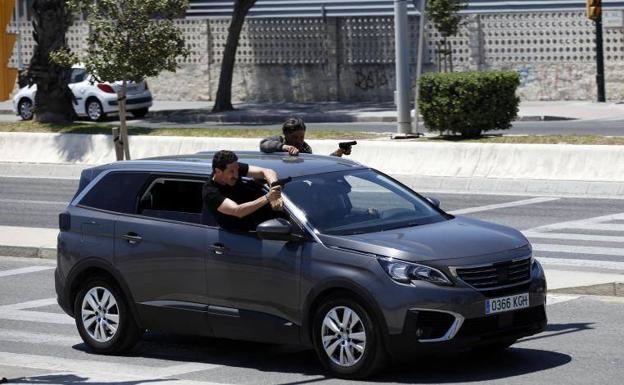 Rodaje a tiros en la calle Pacífico