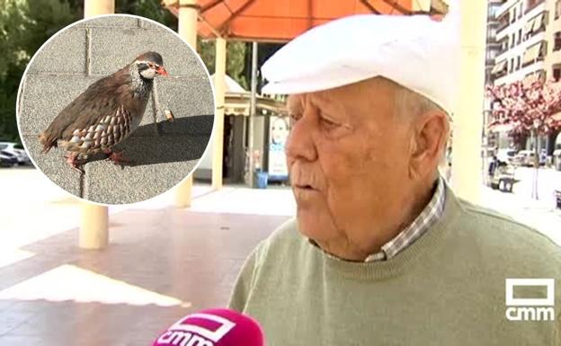 Ángel, el entrañable abuelo que ofrece una recompensa para recuperar a Perico, la perdiz que le han robado