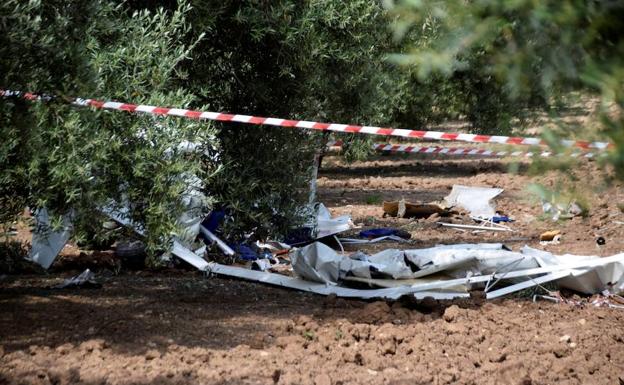Sale de la UCI el herido tras caer una avioneta en Loja el pasado sábado, que causó un muerto