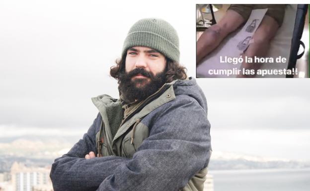 Un tatuaje con la cara de Regino Hernández