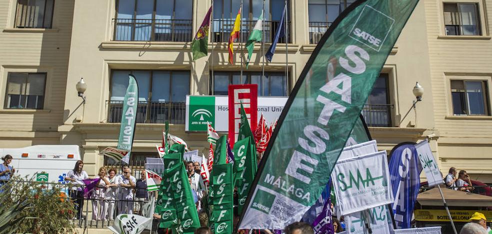 Sindicatos sanitarios reclaman a Salud mejoras inmediatas en Málaga y la construcción del hospital