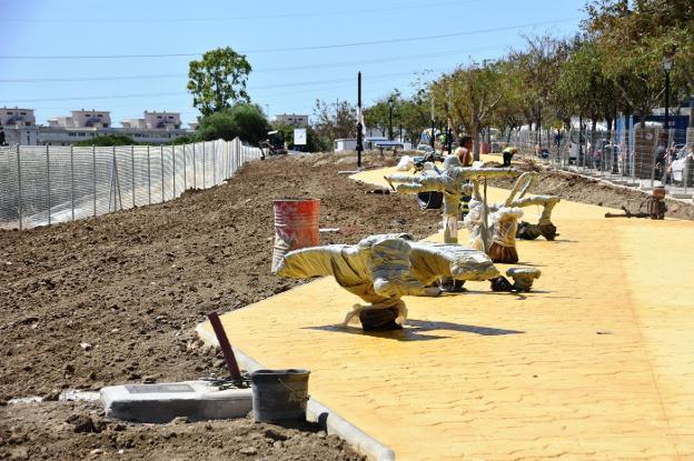 El nuevo parque de Los Boliches estará listo a finales de mes