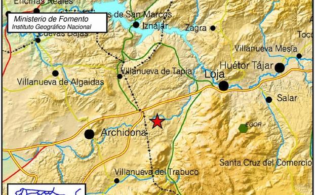 Un nuevo terremoto de 3,3 grados en Loja se deja sentir en Málaga