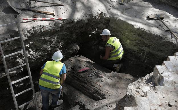 La obra de la Alameda se topa con los restos del fuerte de San Lorenzo