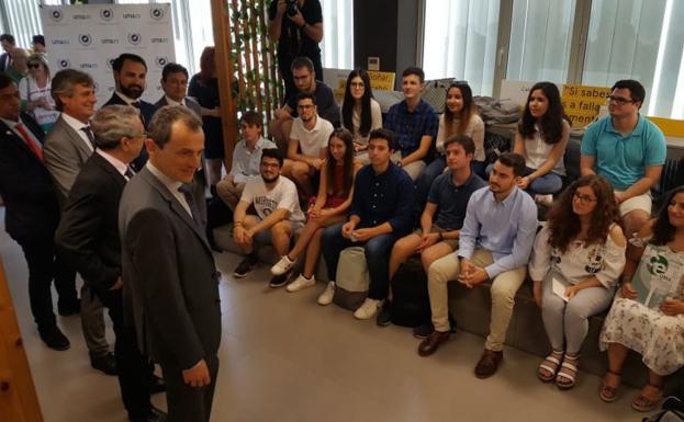 El ministro de Ciencia y Universidades, Pedro Duque, anuncia en Málaga que quiere duplicar la inversión en I+D