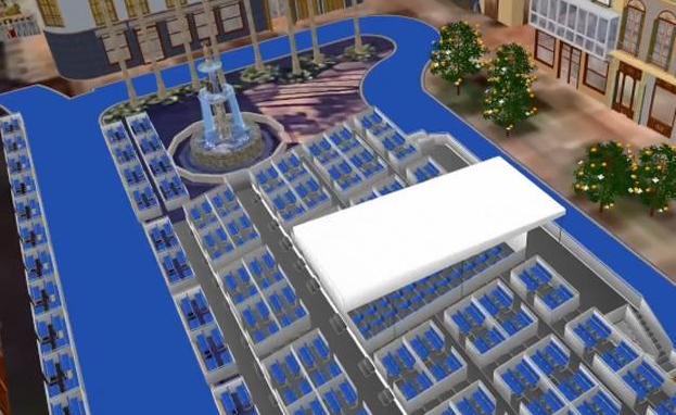 Recreación en 3D de la propuesta de nuevo recorrido para la Semana Santa Málaga