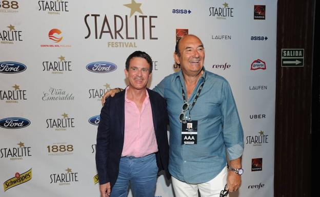 Manuel Valls, en el concierto de Sting en Marbella