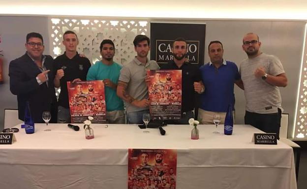 El Casino Marbella acogió la presentación del combate de boxeo entre Kerman Lejarraga y Di Rocco