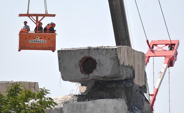 La comisión que investiga el derrumbe en Génova aconseja demoler el puente