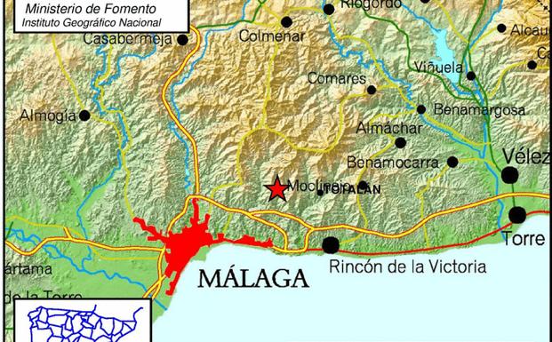 Registrado un terremoto en Totalán tras los dos seísmos de ayer en Fuengirola