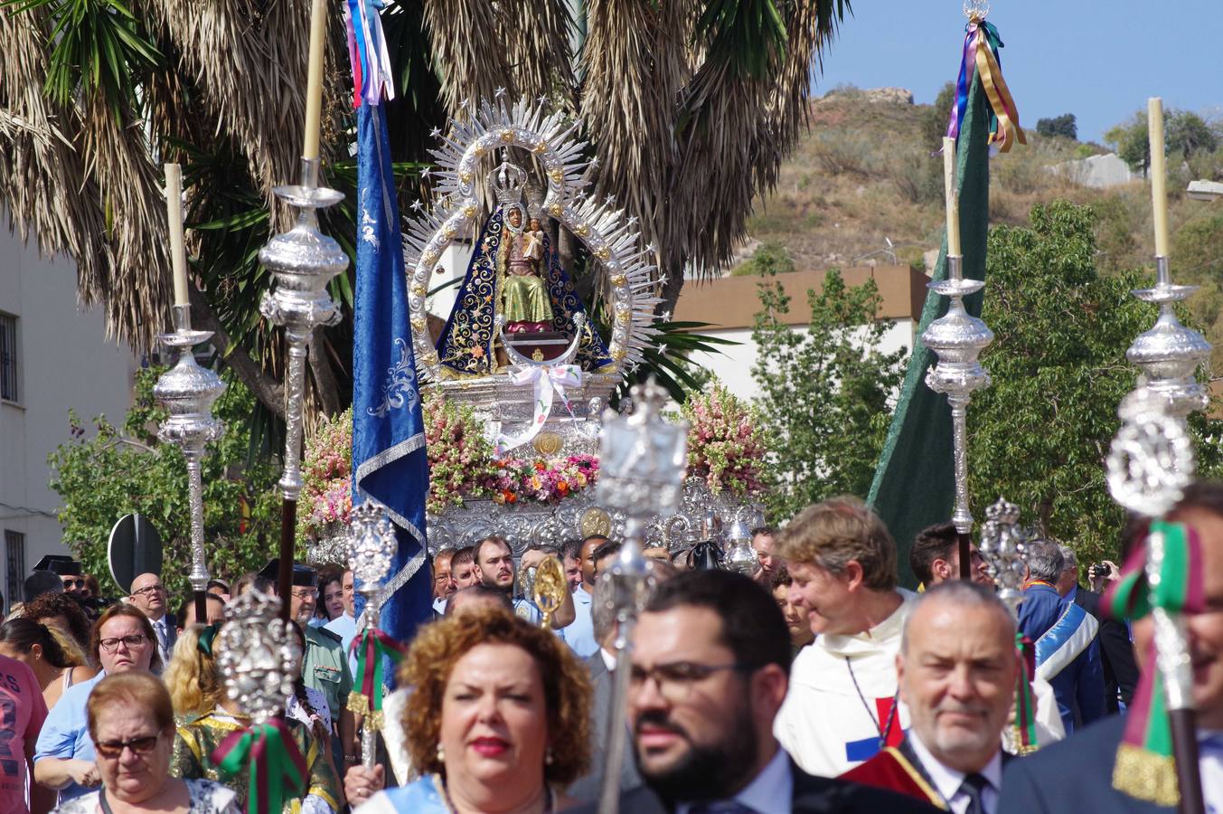 Procesión de la Virgen de la Cabeza en la barriada Palma-Palmilla de Málaga