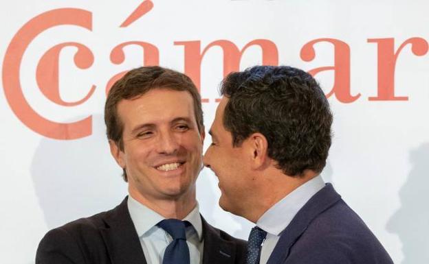 Casado lanza un órdago a Cs para que diga ante notario «que no va a apoyar a Susana Díaz»