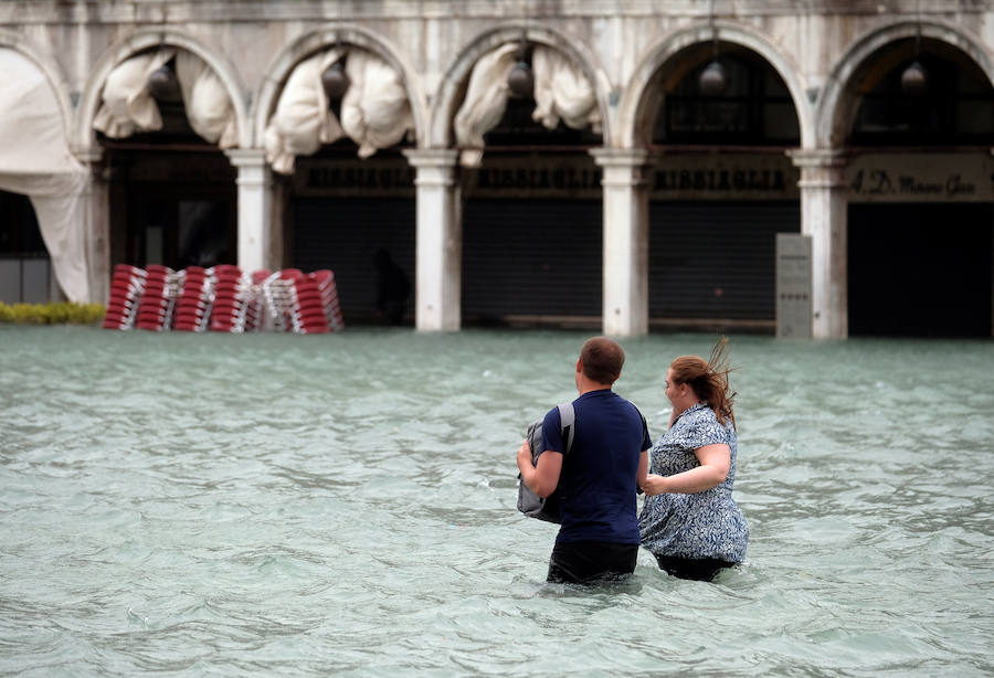 La borrasca Adrián inunda Italia