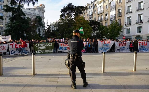 Teba y Campillos llevan su protesta al Congreso de los Diputados