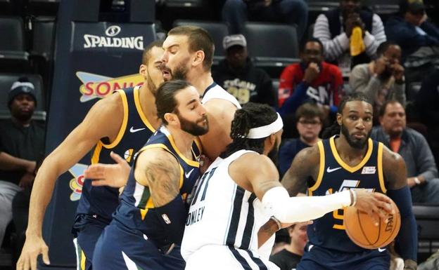 Los Jazz de Ricky Rubio acaban con la racha de los Grizzlies y Marc Gasol