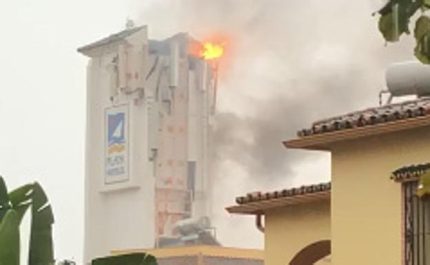 La tormenta eléctrica del domingo provocó que 832 rayos tocaran tierra en la provincia de Málaga