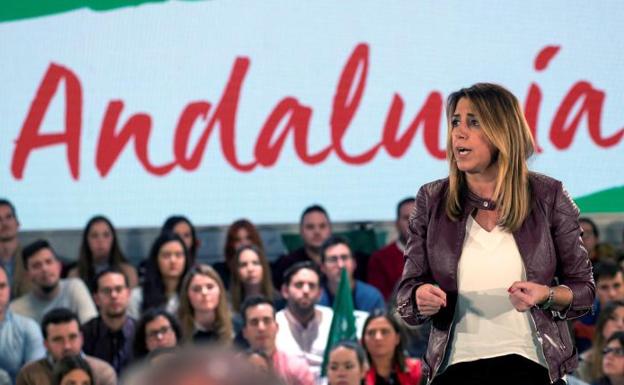 Susana Díaz insinúa el adelanto de las generales al afirmar que Pedro Sánchez «las ganará bien»