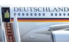 La avería en el avión de Merkel acentúa la imagen de fin de etapa de la canciller