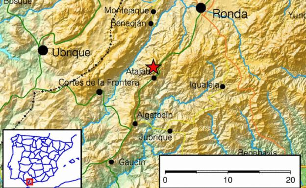 Registrado un terremoto de magnitud 3 en Atajate