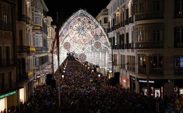 Chicago, Dubai y Moscú, deslumbrados por la iluminación de Navidad de la calle Larios