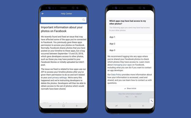 Facebook reconoce otro fallo de seguridad que puso al descubierto fotos privadas de sus usuarios