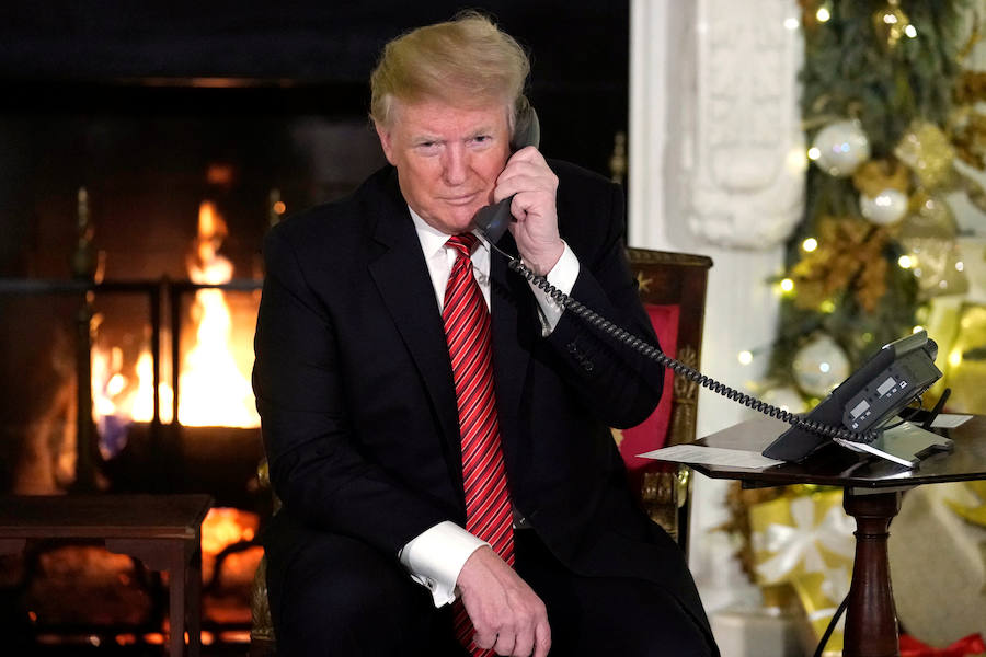 Trump le pregunta a un niño de 7 años: «¿todavía crees en Santa Claus?»