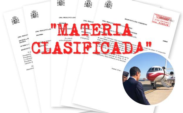 El Gobierno ha negado 46 veces al Parlamento datos sobre el coste de los viajes de Sánchez