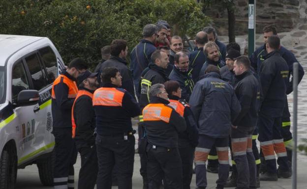 Los mineros asturianos en Totalán: «Estamos preparados para salir en cuanto nos digan»