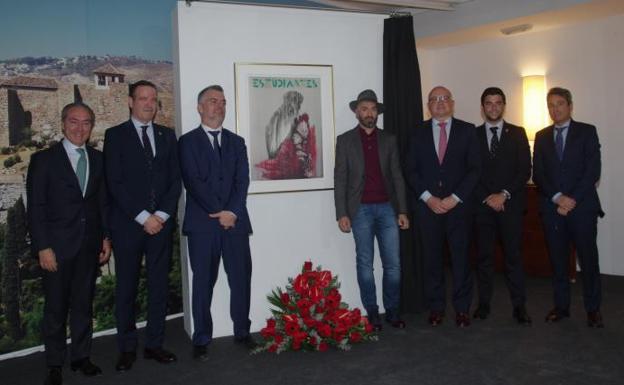 El pintor José Luis Puche recrea «el camino al triunfo» de Cristo en el cartel de Estudiantes