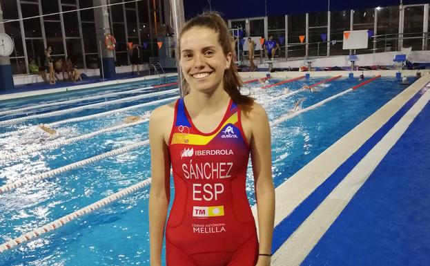 María José Sánchez, internacional absoluta con España en triatlón