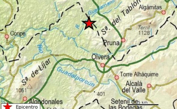 Registrados 13 terremotos esta madrugada en Sevilla y Cádiz, el de mayor magnitud en Olvera