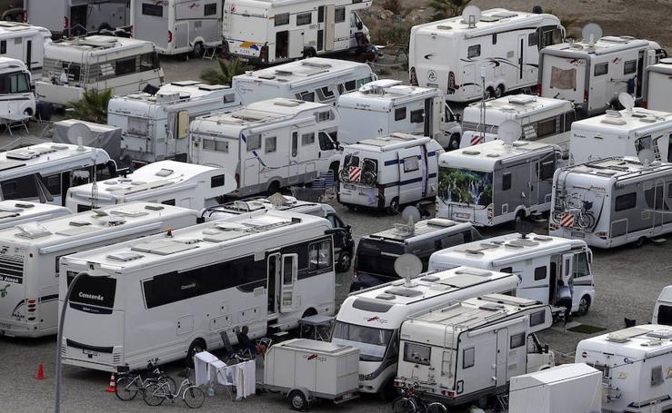 El camping de autocaravanas de Málaga cuelga el cartel de completo