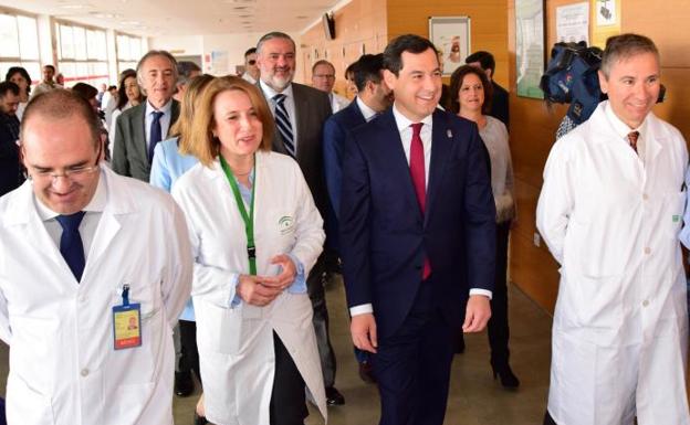 Moreno sitúa las mejoras en la gestión sanitaria andaluza como uno de los ejes de su acción de Gobierno