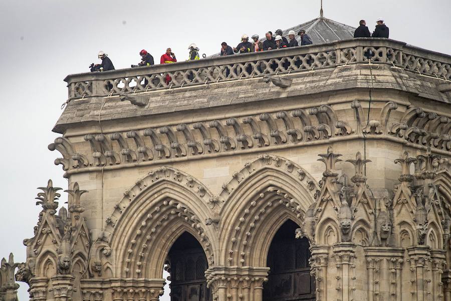 Así ha amanecido Notre Dame tras el incendio