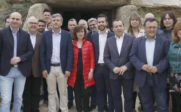 Calvo asegura que el PSOE ha estado «siempre al pie del cañón» con los Dólmenes de Antequera