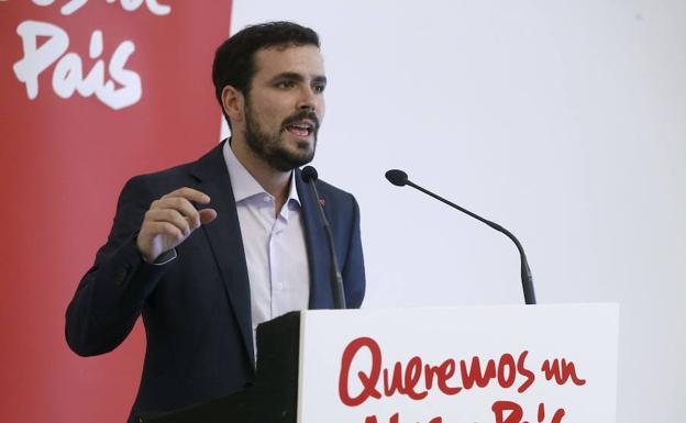 Garzón alerta sobre el «riesgo cierto y claro» de que Sánchez acabe pactando con Cs